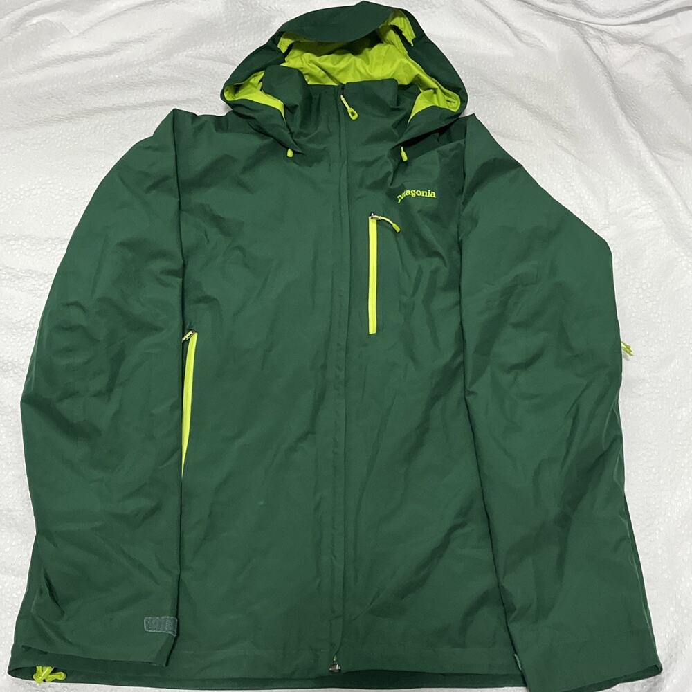 Patagonia Piolet Jacket GORE-TEX Green Sz X-Large XL Waterproof Parka Mens